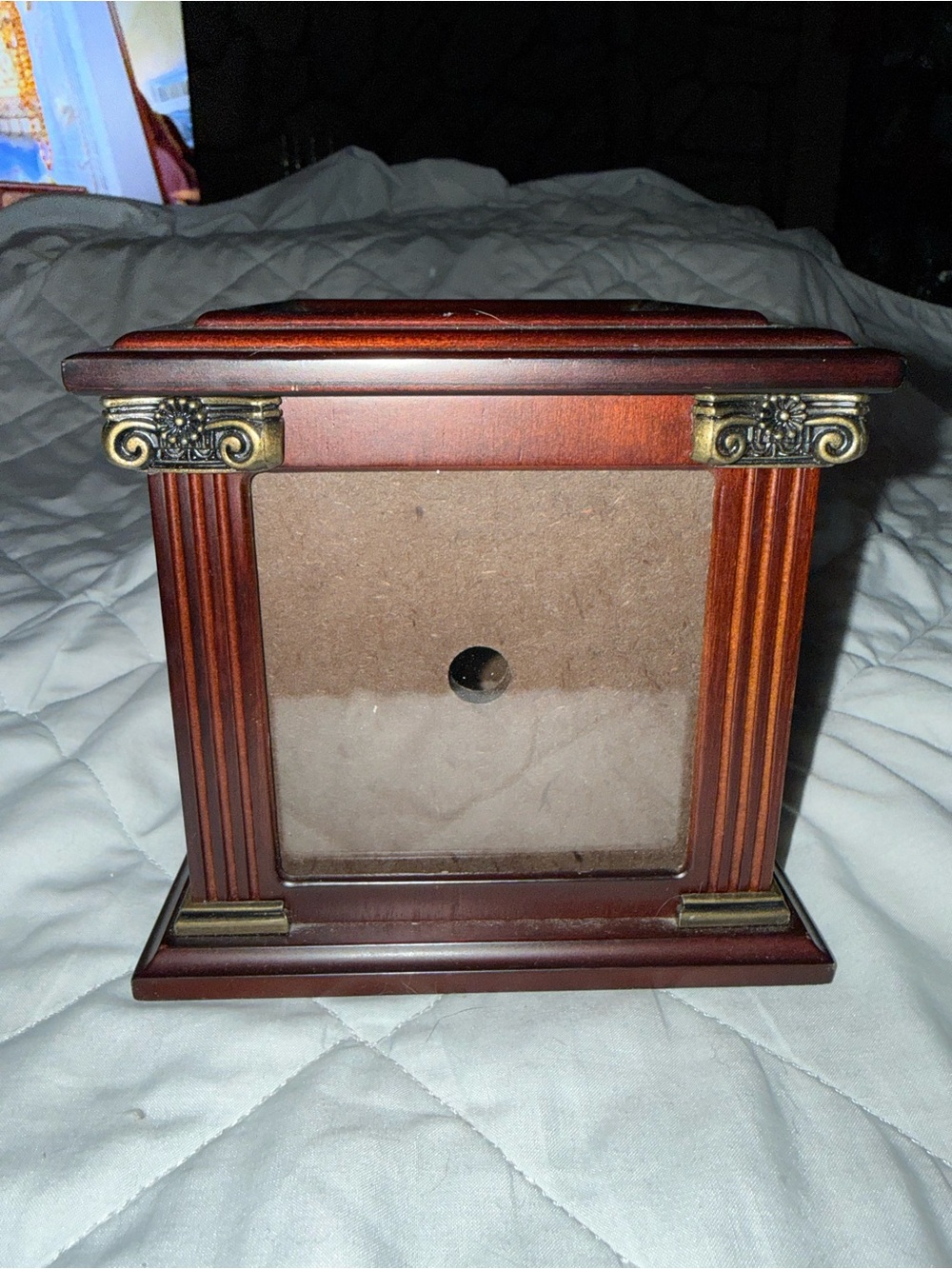 The Bombay Company Picture Frame Cube Storage Keepsake Box